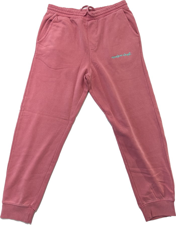 Pink - Pigment Dyed Fleece Joggers