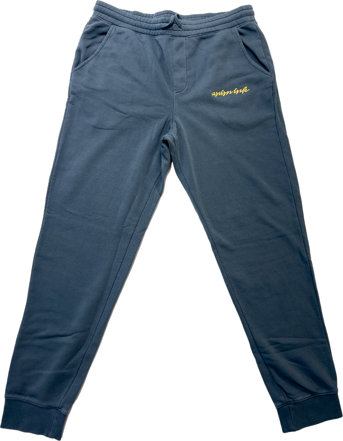 Slate Blue - Pigment Dyed Fleece Joggers